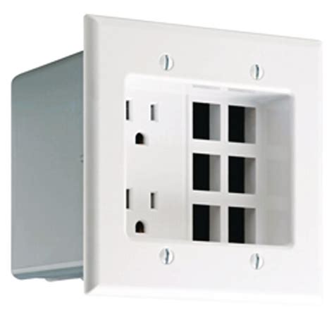 recessed 2 gang outlet